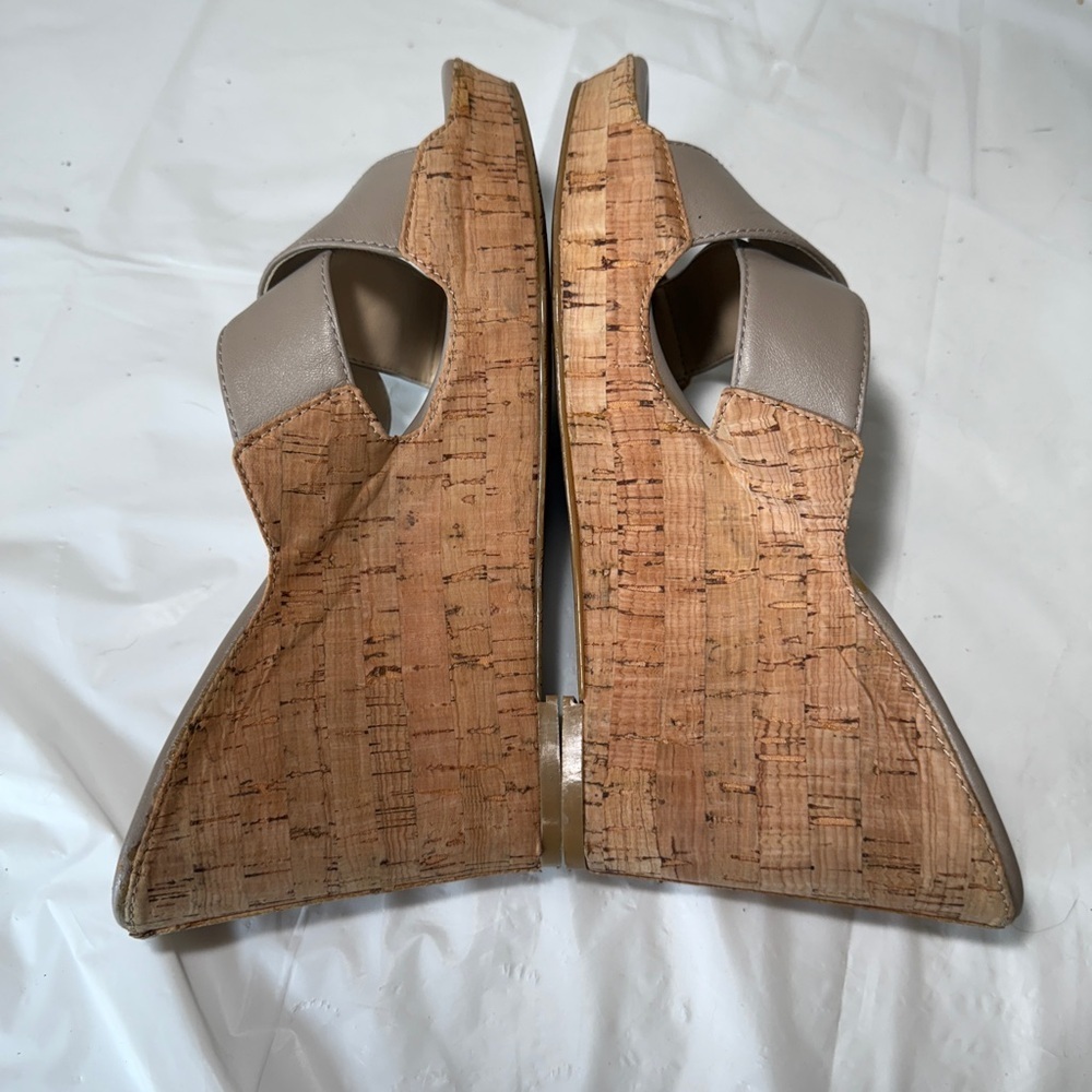 Calvin Klein Evah Napa Cork Wedge Heels - Picture 11 of 15